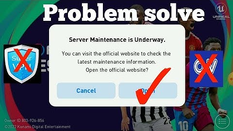 How to fix server maintenance underway in pes 2021mobile