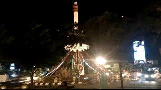 Selayang Pandang menikmati suasana Tugu Payan Mas Kotabumi Lampung Utara di malam hari