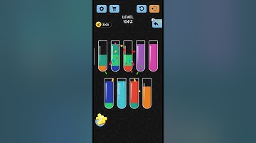 water color sort Level no 1042 a best game walkthrough solution IOS/Android