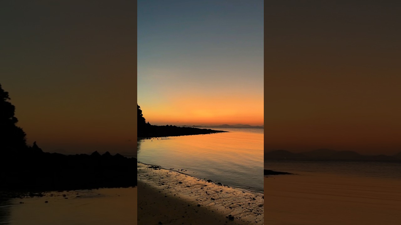 Sunset, sea and catamaran 