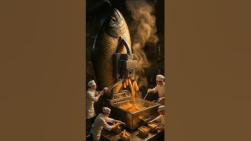 Giant Fish Factory 🍟🐟 | Funny Mini Chefs Cooking Fish Fingers |  #shorts #funnyshorts  #fishfingers