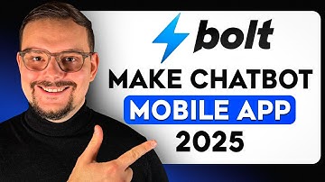 How to Make Chatbot Mobile App - 2025 (No Code NEEDED) | Bolt.New Tutorial