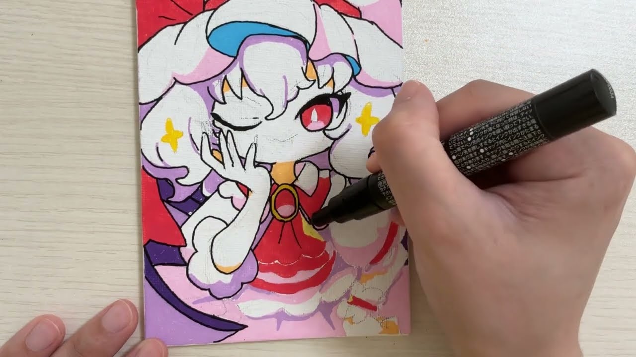 《東方描いてみた》レミリア・スカーレット《メイキング》
