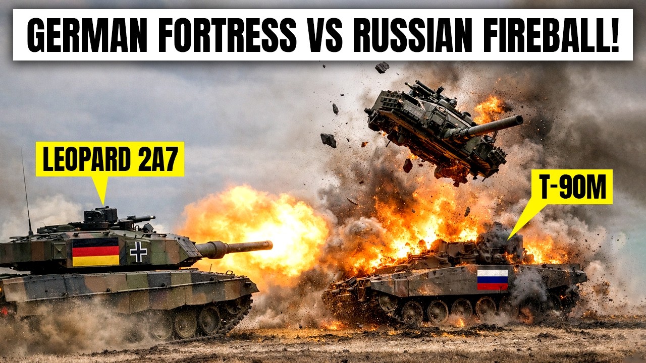 Leopard 2A7 vs. T-90M – Germany's Engineering Masterpiece Exposes Putin's Overhyped Junk in Ukraine!
