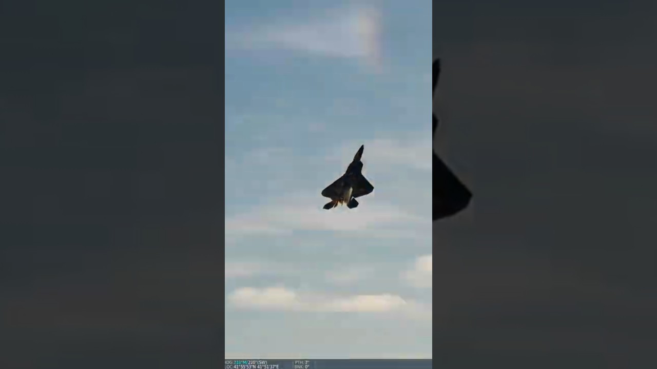 F-22 with a great display flight in DCS