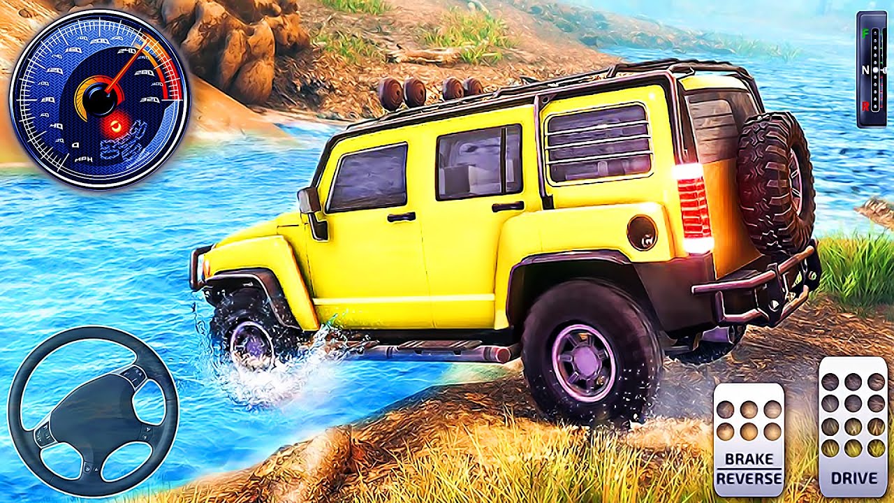 Offroad Luxury Prado Car Driving - 4x4 Hummer Mud Simulator | Android Gameplay