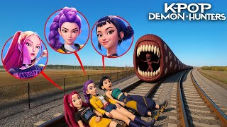 Mon Drone À Trouvé Le Train Eater Qui Mange Les Kpop Demon Hunters Dans La Vraie Vie Effrayant