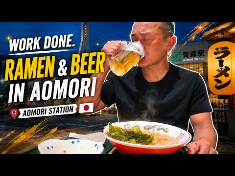 Walking around Aomori Station after work was incredible. 🍺｜Aomori After Work