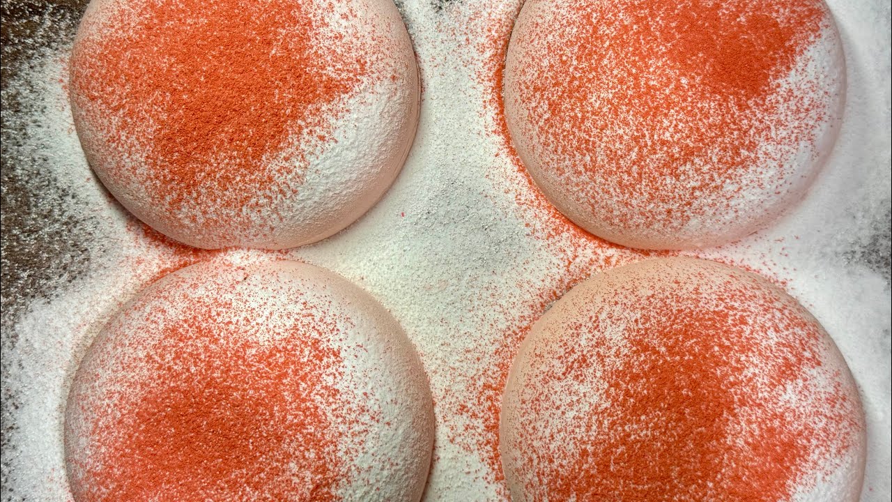 ASMR || Peaches 🍑 baking soda