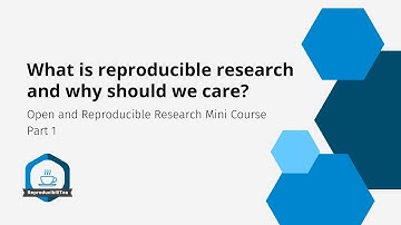 Open and Reproducible Research Mini Course | Part 1