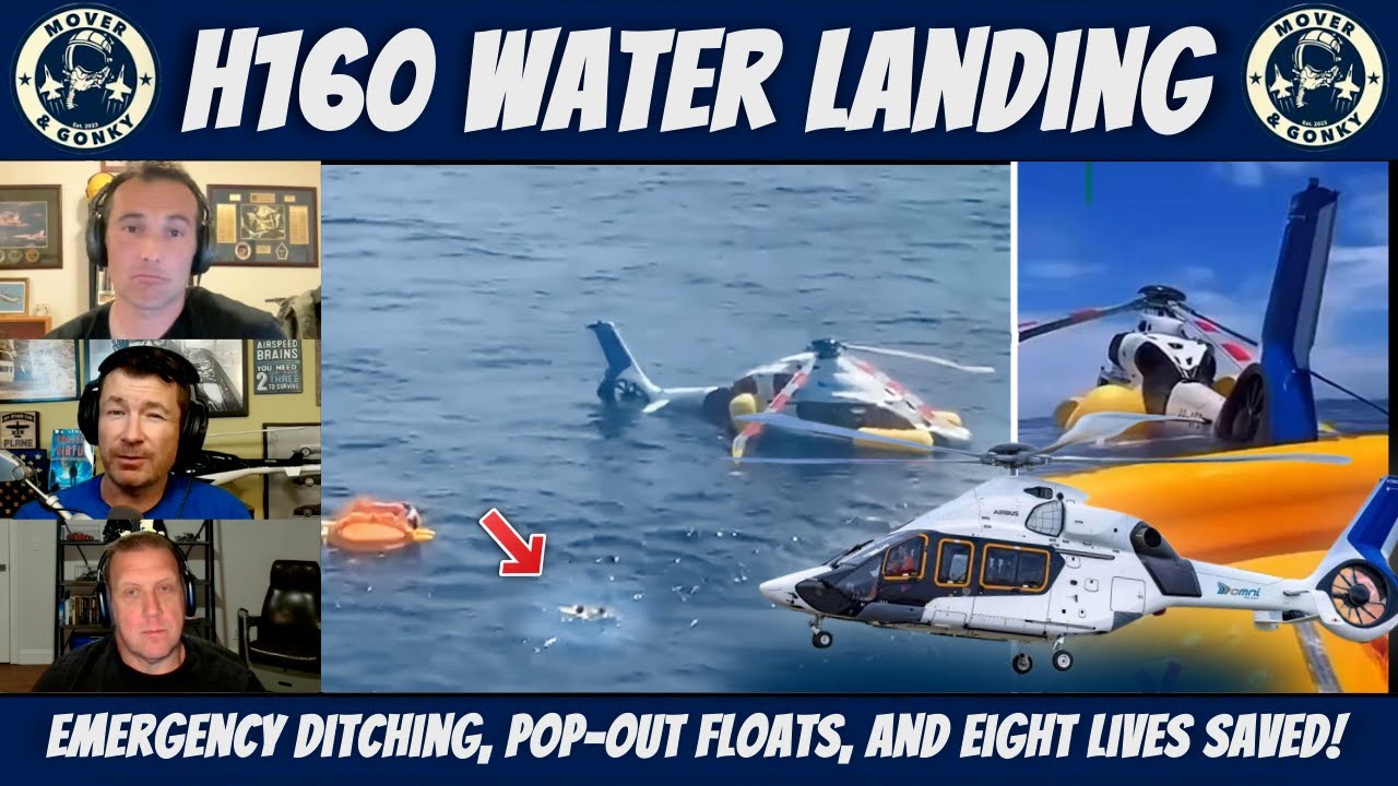 Airbus H160 Emergency Water Landing — 8 Rescued Off Brazil