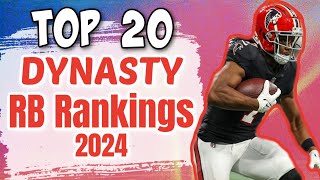 TOP 20 Dynasty RB Rankings | Fantasy Football 2024