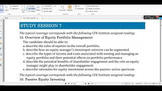2022 CFA Level III Study Notes