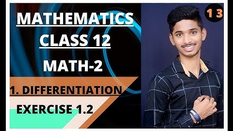 #Differentiation#Mathematics #13 DIFFERENTIATION MATHEMATICS CLASS 12STD HSC BOARD 2021-2022