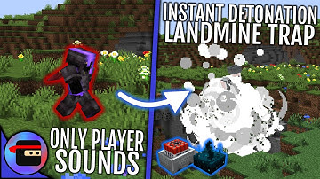 Easy INSTANT KILL Sculk Landmine Trap! | Minecraft Tutorial