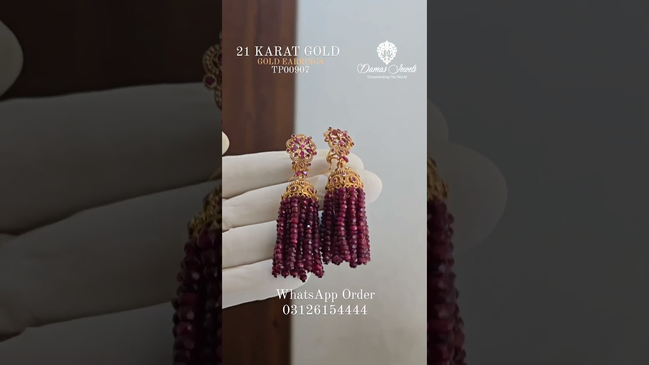 21 KARAT GOLD EARRINGS 