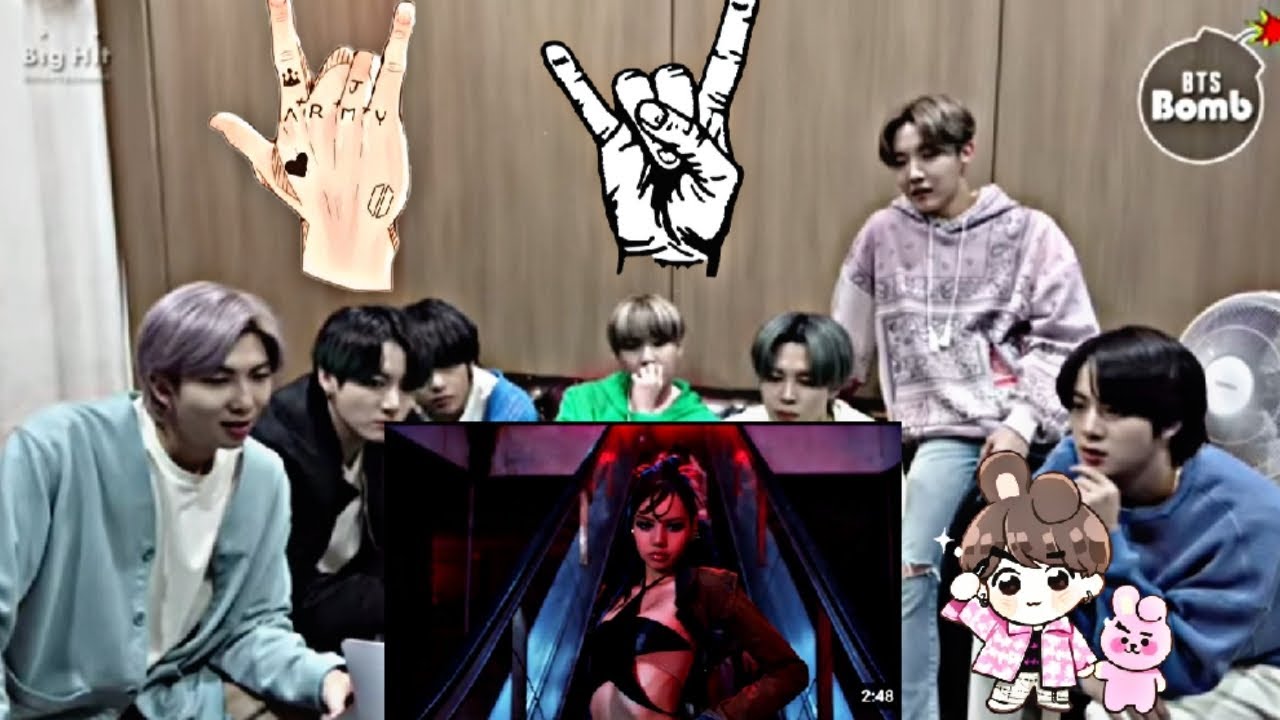 BTS Reaction to Lisa 'Rockstar' 🤟🤟 Mv [Fanmade 💜] by @universee138