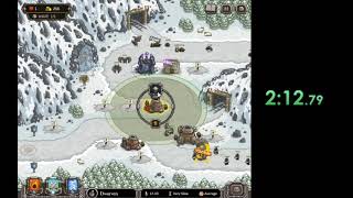 Kingdom Rush IL speedrun - Icewind Pass Iron, Easy/Casual
