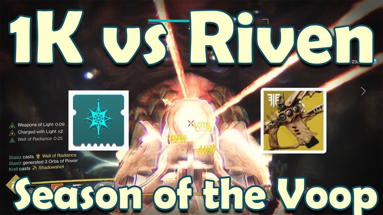 1000k vs riven. Fusion Rifles vs Boss.  Particle Deconstruction.