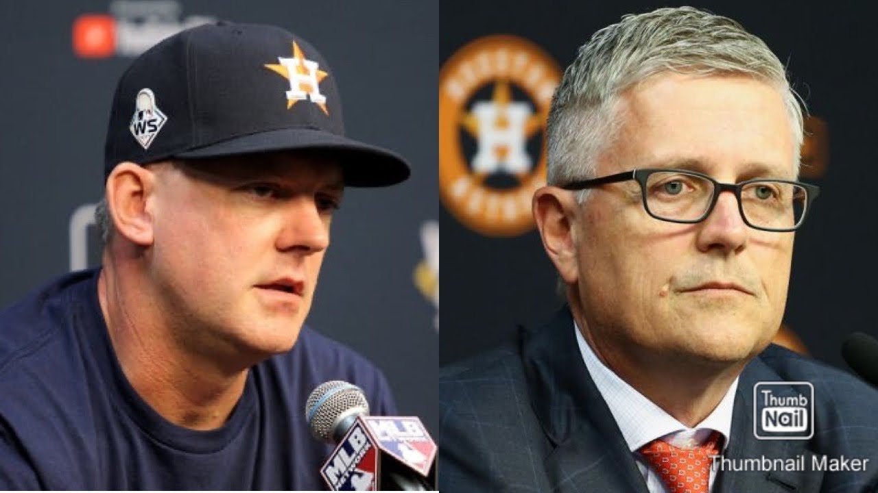 Astros Fire Manager A.J. Hinch and GM Jeff Luhnow After A 2017 Cheating