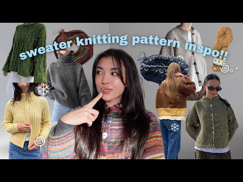 sweaters I want to knit this winter knitting pattern inspo for cozy season