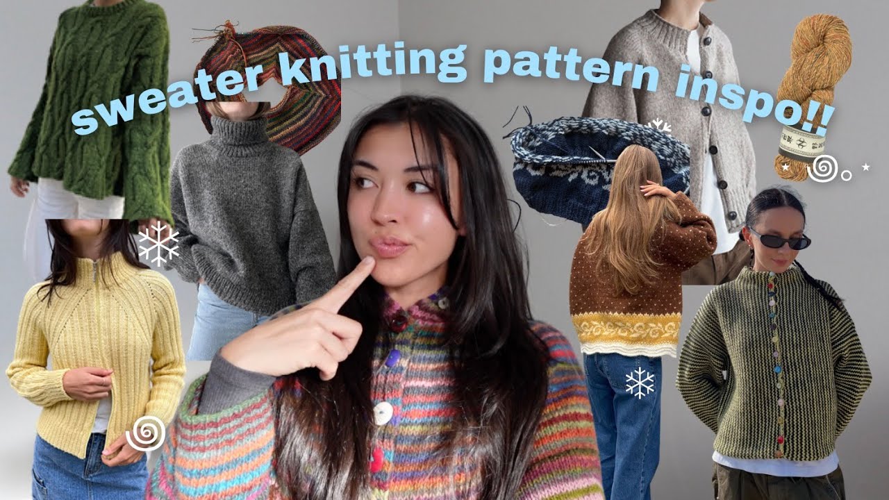 свитера, которые я хочу связать этой зимой ⋆⁺₊❅。(схема вязания, вдохновленная для уютного сезона)