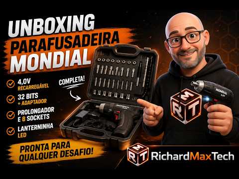 Parafusadeira Mondial 4.8V - FPF05M Unboxing