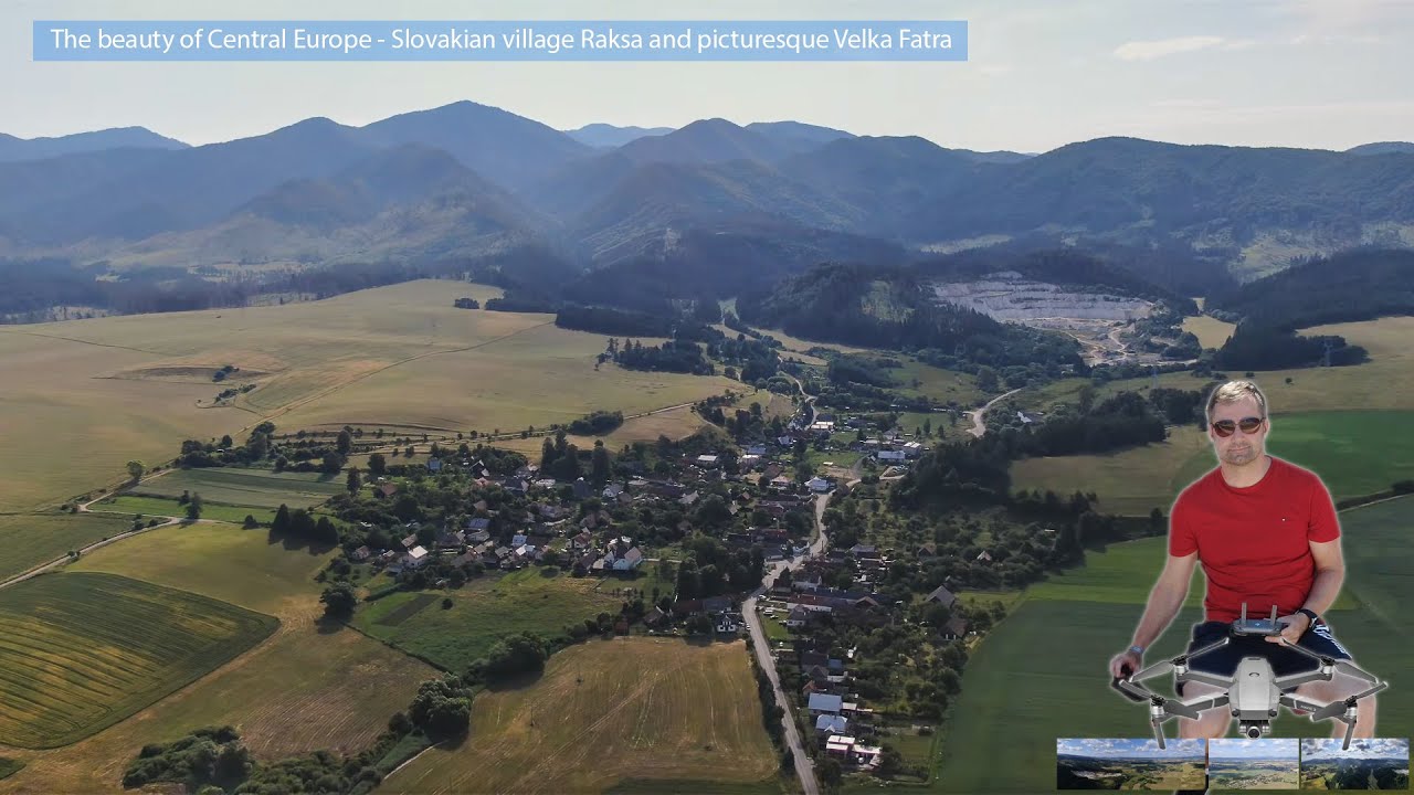 The beauty of Central Europe - Slovakian village Raksa and picturesque Velka Fatra