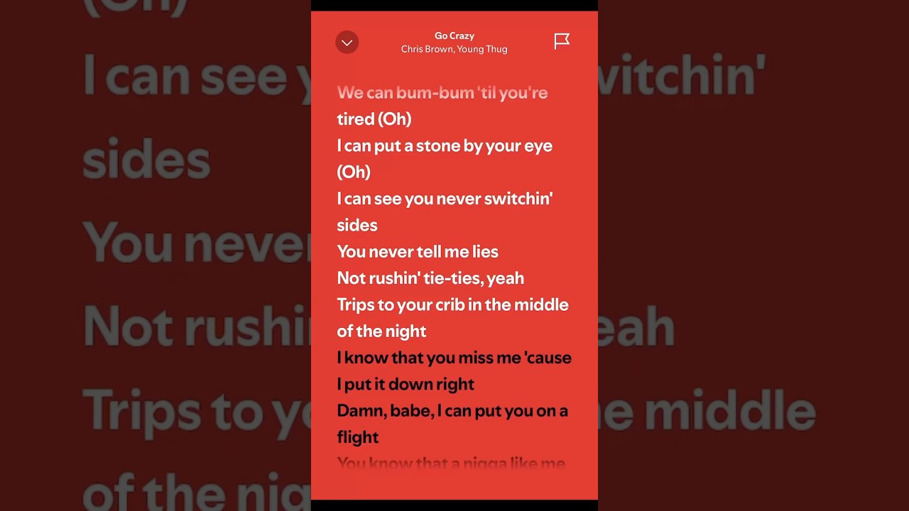 Go Crazy - Chris Brown, Young Thug (Lyrics)