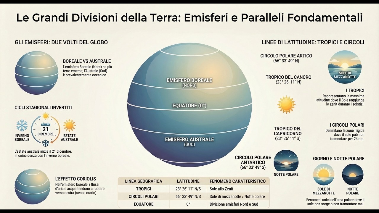 Emisferi e Paralleli Fondamentali