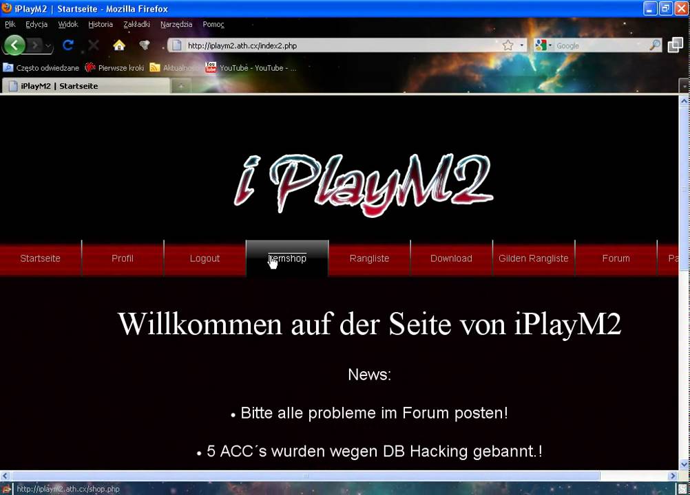 Metin2 - TUTORIAL - Rejestracja na iPlayM2