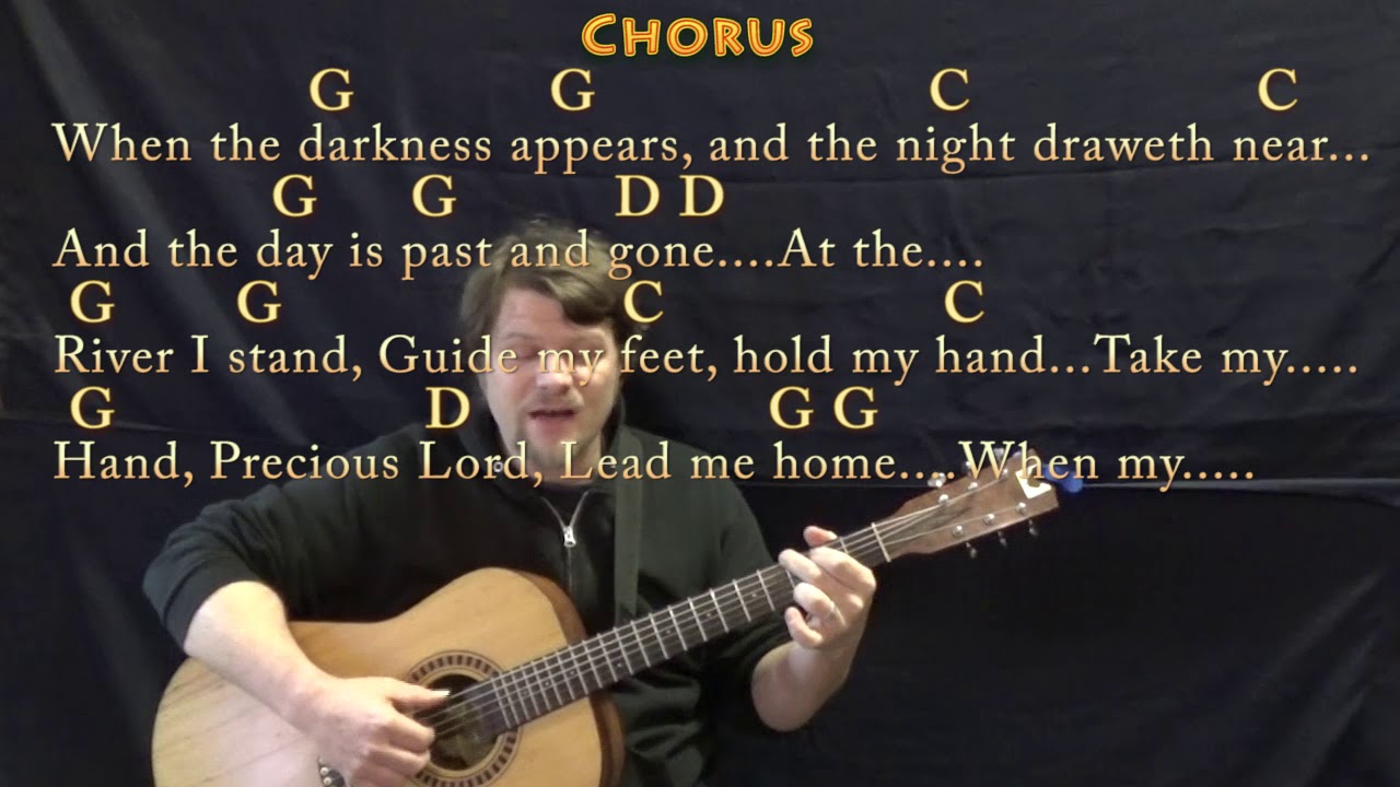 Precious Lord, Take My Hand Fingerstyle Guitar Cover Lesson in G with