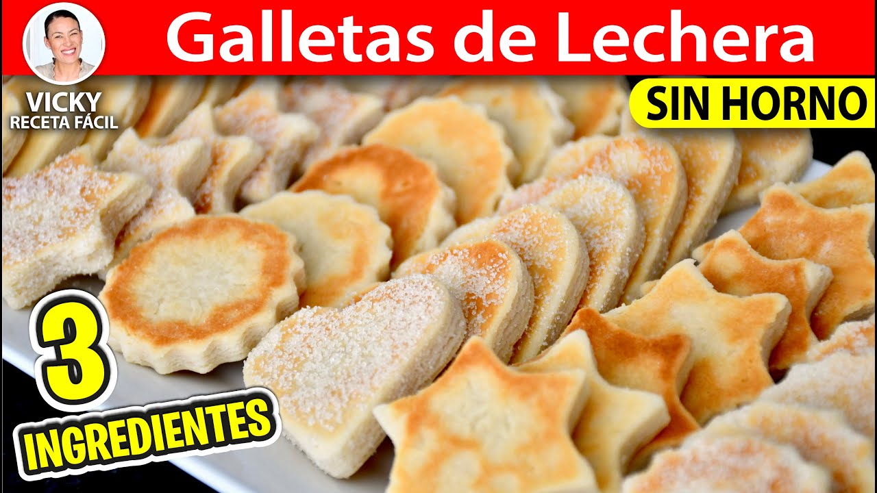 GALLETAS DE LECHERA SIN HORNO SOLO 3 INGREDIENTES