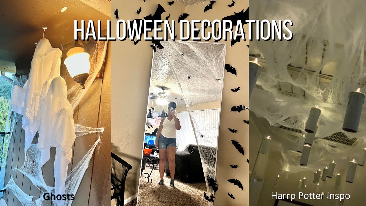 HALLOWEEN DECORATE WITH ME Updated Halloween decor YouTube