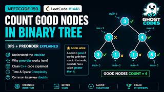 Count Good Nodes in Binary Tree | Leetcode 1448 Explained Simply (DFS + Preorder) | NeetCode 150