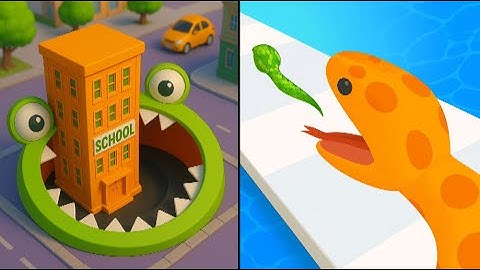 Hole.io VS Snake Run Max All Levels Gameplay Android,iOS NEW UPDATE