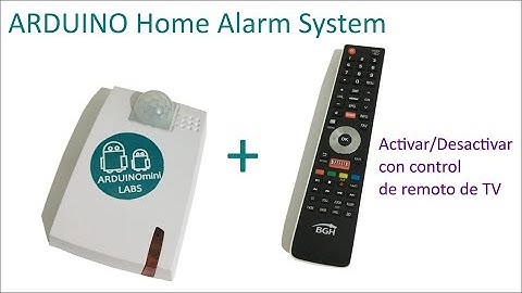 Alarma Hogareña con Arduino (Control Remoto TV)