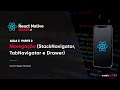 Navegação (StackNavigator, TabNavigator e Drawer) - Aula 7 - Parte 2 | Curso React Native (aprendiz)