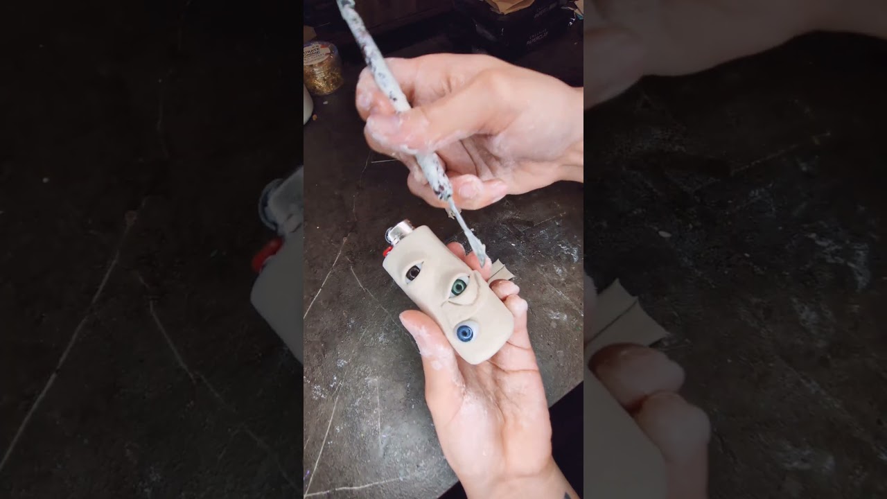 How I make the Eye Lighter Case 👁️✨ #shorts #art #etsy