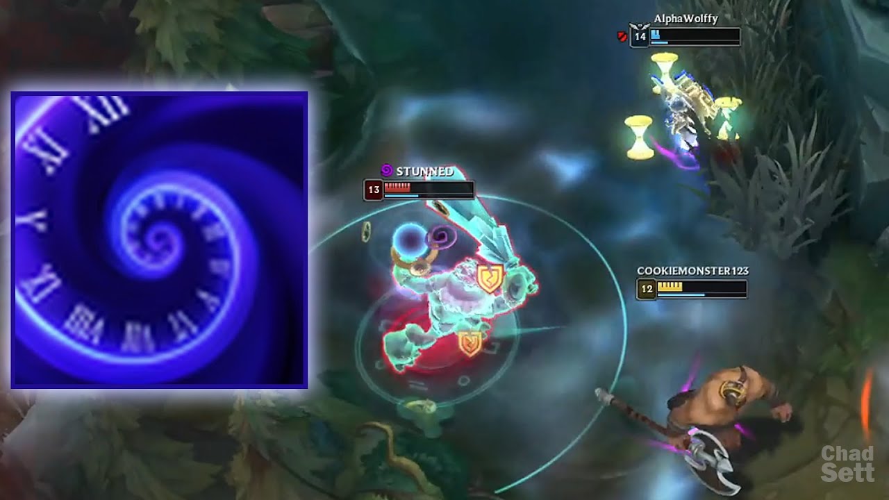 How to make enemy Trundle Tilted