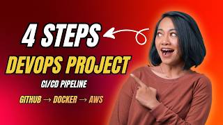 DevOps Project: CI/CD Pipeline with GitHub Actions, Docker & AWS EC2 in 4 steps