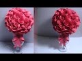 |DIY| How To Make a Paper Rose Topiary-rose ball-Room Decor