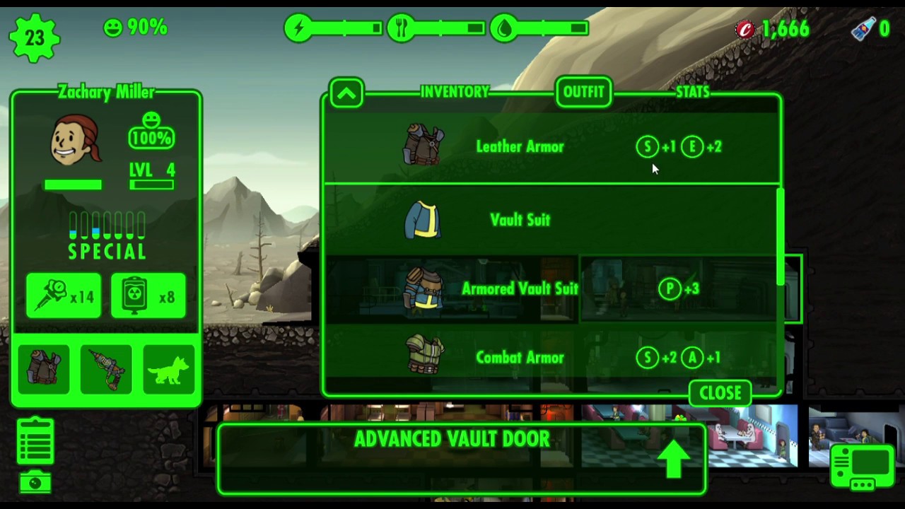 special stats fallout shelter wasteland