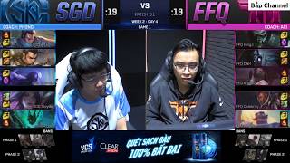 SGD vs FFQ - VCS Mùa Xuân 2019 - Ván 1- Ván thua đầu tiên, Thresh quá hay