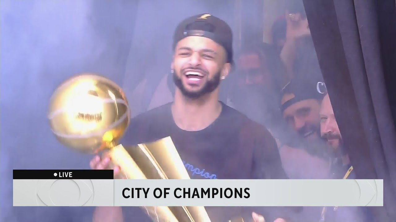 Nuggets players get awesome introductions at Civic Center Park rally