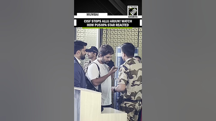 Allu Arjun makes headlines over his reaction to CISF security check at Mumbai airport
