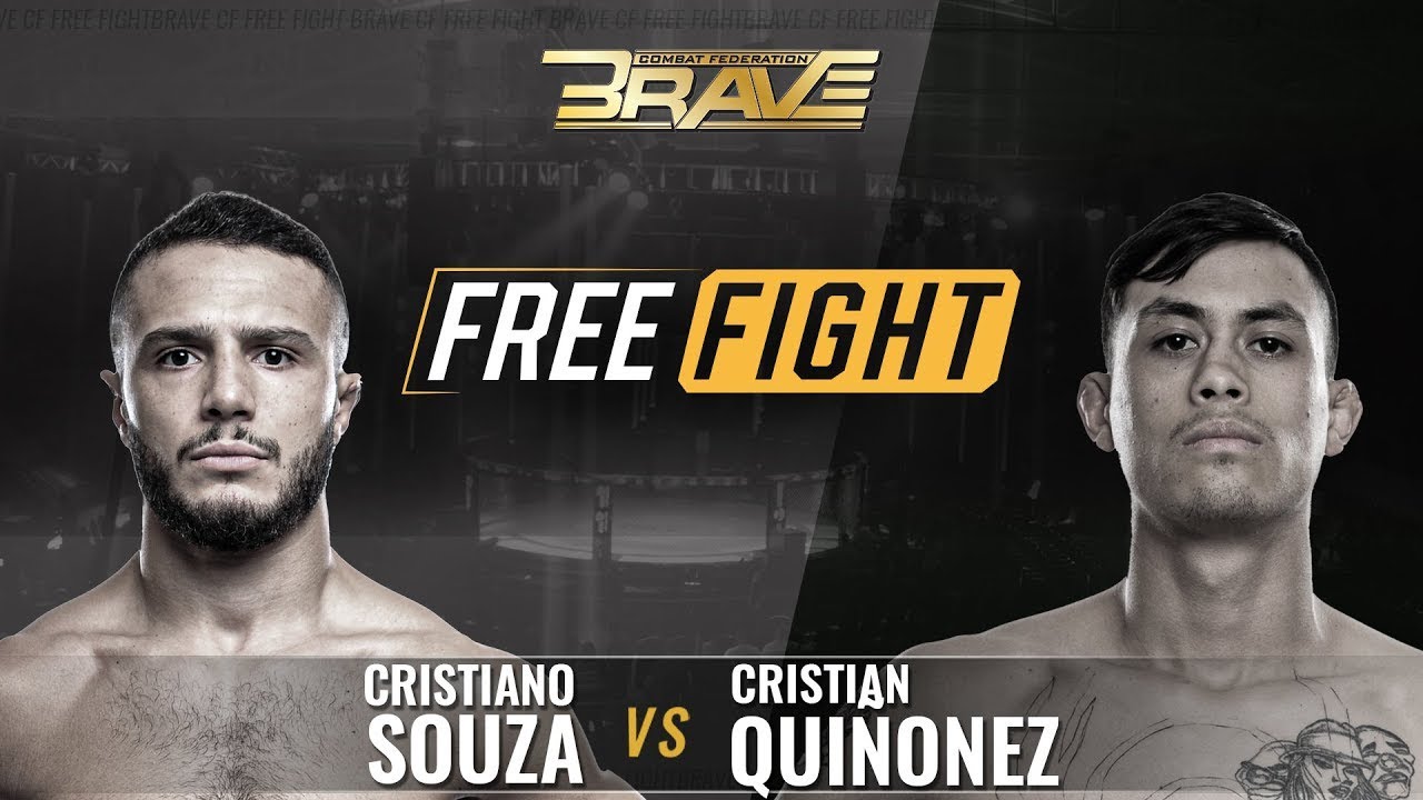 FREE MMA Fight | Cristiano Souza vs Cristian Quinonez | BRAVE CF 3