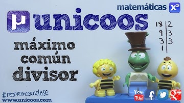 MCD Maximo comun divisor con descomposicion factorial SECUNDARIA (1ºESO) matematicas