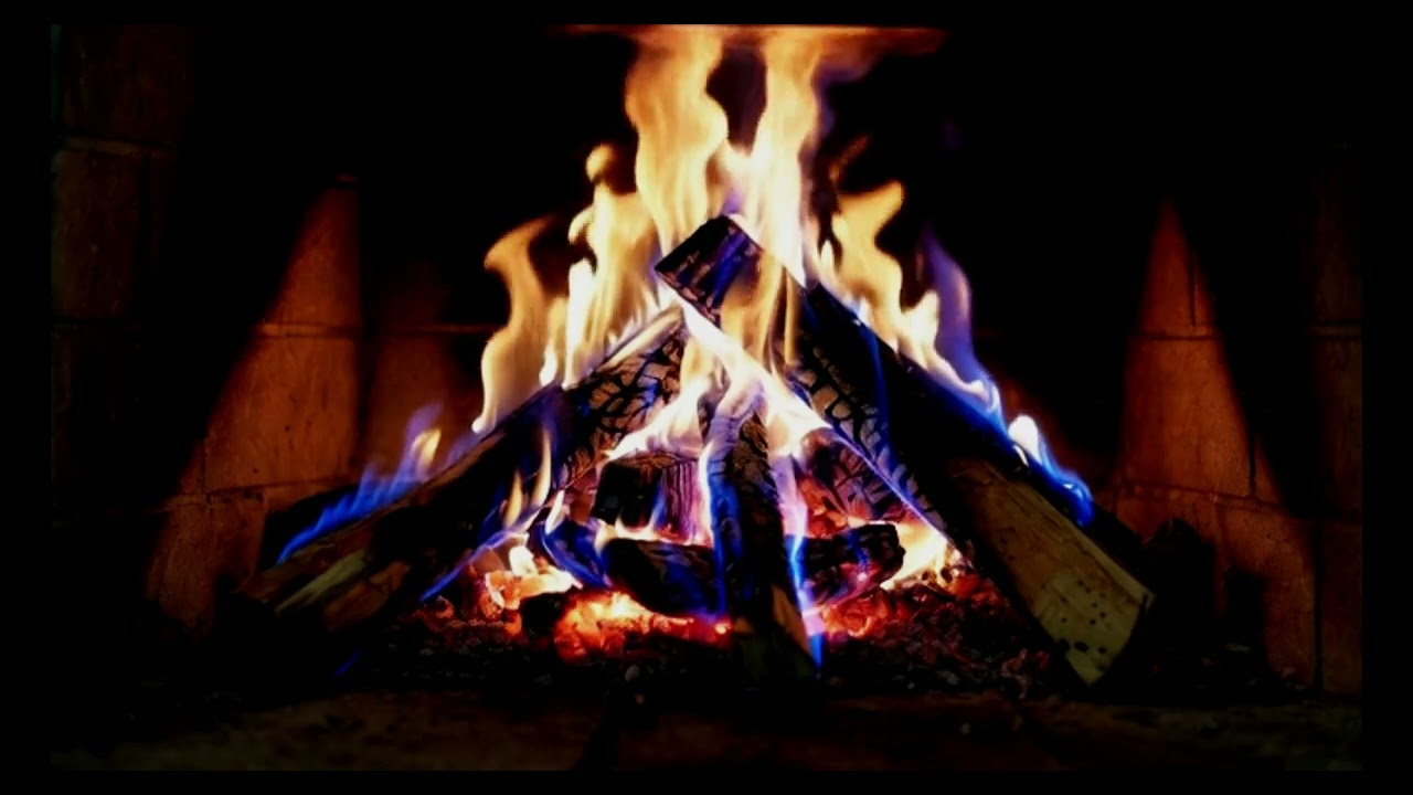 4K 🔥 Crackling fire Sound Fireplace Sounds for sleeping - Fireplace Chrismas Background - Wallpaper