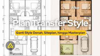 Plan Transfer Style : Ubah Style Presentasi atau Gaya Denah, Siteplan, hingga Masterplan Pakai AI